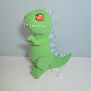 Vintage Rugrats Reptar Green T-Rex Dinosaur Stuffed Animal Plush 10” NANCO 2000